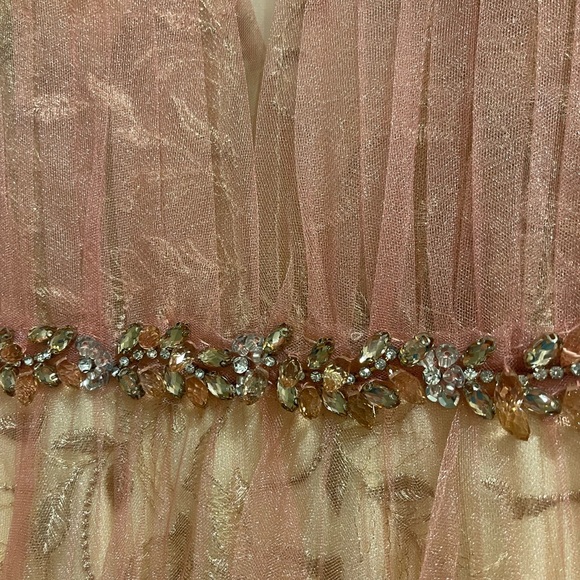 Modessa Couture Peach/Pink Prom Evening Gown  Size 6 Brand New with Tug - Picture 10 of 10